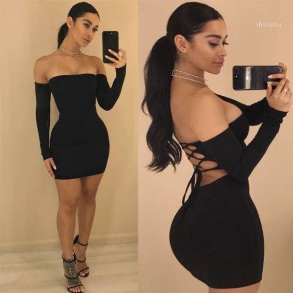 hirigin women's summer long sleeve slash neck hollow bandage bodycon night club party dress1, Black;gray
hirigin women's summer long sleeve slash neck hollow bandage bodycon night club party dress1, Black;gray
