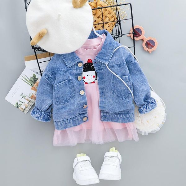 hylkidhuose 2020 autumn baby girls clothing sets denim jacket dress infant newborn clothes casual style kids children costume, White
hylkidhuose 2020 autumn baby girls clothing sets denim jacket dress infant newborn clothes casual style kids children costume, White