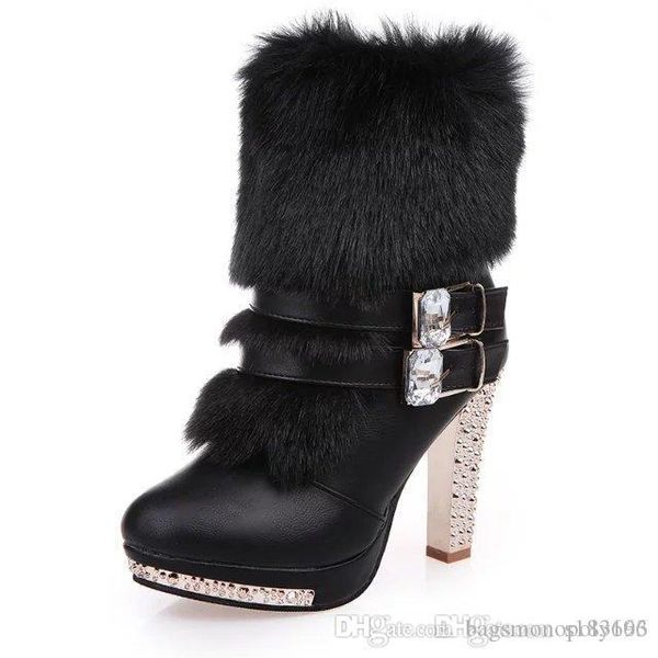 women's boots autumn and winter large size thick with fur in the martin booties wholesale high-heeled belt buckle fur warm female boots, Black
women's boots autumn and winter large size thick with fur in the martin booties wholesale high-heeled belt buckle fur warm female boots, Black