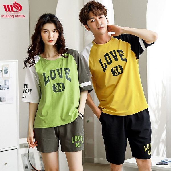 couple pajamas women's half sleeve shorts suit pants suitshorts pants setsuit sports casual men's cotton thin home wear, Black;brown
couple pajamas women's half sleeve shorts suit pants suitshorts pants setsuit sports casual men's cotton thin home wear, Black;brown