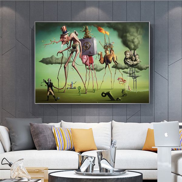 salvador dali "the american dream" abstract canvas paintings wall art picture for living room home decor (no frame
salvador dali "the american dream" abstract canvas paintings wall art picture for living room home decor (no frame
