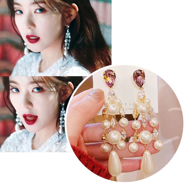 mengjiqiao new korean tv star vintage pearl tassel dangle earrings for women elegant crystal earings party jewelry gifts, Silver
mengjiqiao new korean tv star vintage pearl tassel dangle earrings for women elegant crystal earings party jewelry gifts, Silver