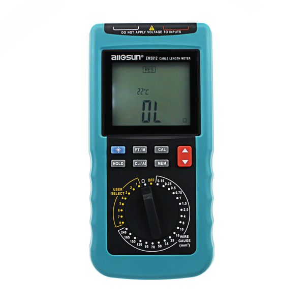 automatic digital cable length meter super high-accuracy wire length and resistance ohm tester up to 30km all sun em5812
automatic digital cable length meter super high-accuracy wire length and resistance ohm tester up to 30km all sun em5812