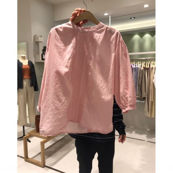 obuzd korean dongdaemun women's wear 2020 spring/summer new korean style shirt fashion vertical pattern age-reducing solid color round, White
obuzd korean dongdaemun women's wear 2020 spring/summer new korean style shirt fashion vertical pattern age-reducing solid color round, White