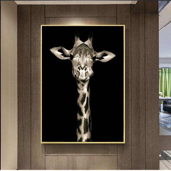 black giraffe paintings on canvas wall art pictures animal posters and prints for home living room decoration
black giraffe paintings on canvas wall art pictures animal posters and prints for home living room decoration