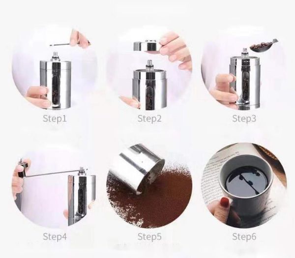 four color compact portable stainless steel hand mill beans coffee machine household small manual mill beans
four color compact portable stainless steel hand mill beans coffee machine household small manual mill beans