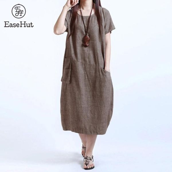 easehut 4xl 5xl plus size dress fashion women casual loose dress solid color short sleeve pocket summer vintage midi long, White;black
easehut 4xl 5xl plus size dress fashion women casual loose dress solid color short sleeve pocket summer vintage midi long, White;black