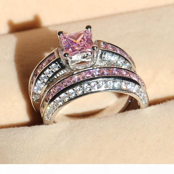 victoria wieck sparkling wedding band rings set for women 5a pink zircon stone cz 10kt white gold filled birthstone female ring, Slivery;golden
victoria wieck sparkling wedding band rings set for women 5a pink zircon stone cz 10kt white gold filled birthstone female ring, Slivery;golden