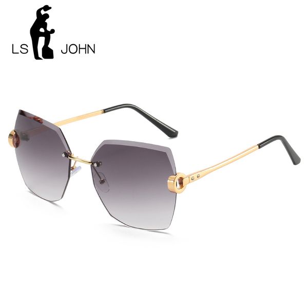 ls john 2020 vintage fashion oversized rimless sunglasses women famous design square sun glasses for female, White;black
ls john 2020 vintage fashion oversized rimless sunglasses women famous design square sun glasses for female, White;black