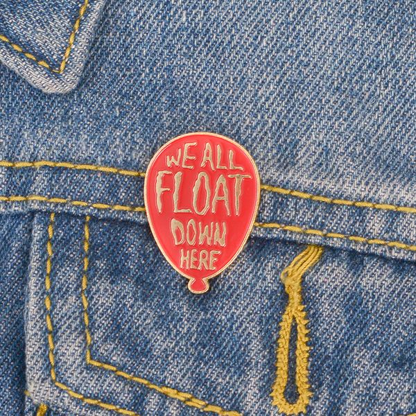 balloon pins pennywise we all float down here stephen king's it movie jewelry enamel pins badges lapel pins, Gray
balloon pins pennywise we all float down here stephen king's it movie jewelry enamel pins badges lapel pins, Gray