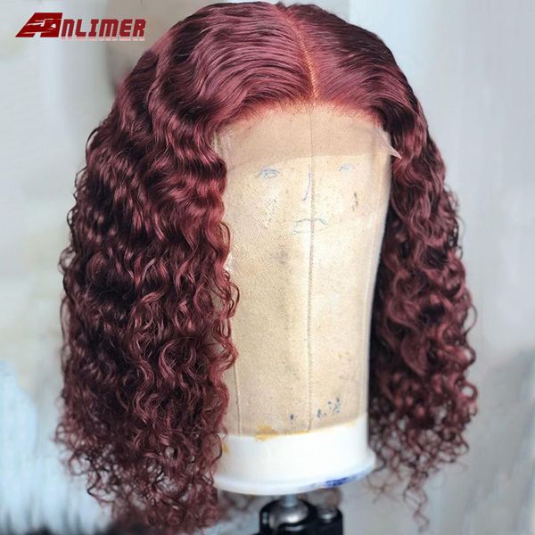 anlimer brazilian curly bob wig burgundy human hair lace front wigs short 99j wig 13x4 lace glueless for women, Black
anlimer brazilian curly bob wig burgundy human hair lace front wigs short 99j wig 13x4 lace glueless for women, Black