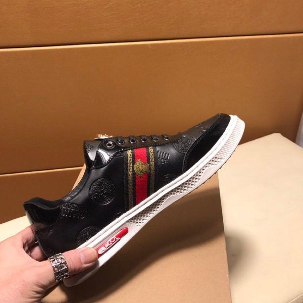 2020s luxury limited edition men's leather printed low-lace up casual shoes, large size fashion outdoor sports shoes1, Black
2020s luxury limited edition men's leather printed low-lace up casual shoes, large size fashion outdoor sports shoes1, Black