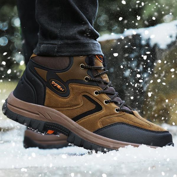 2020 fahion winter mountaineering shoes for couple suede keep warm non-slip sneakers lace-up unisexual sports sneakers #3
2020 fahion winter mountaineering shoes for couple suede keep warm non-slip sneakers lace-up unisexual sports sneakers #3