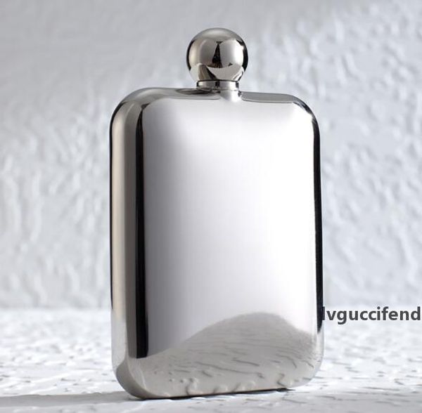 hand-made 6oz mirror finish hip flasks 30pcs/lot