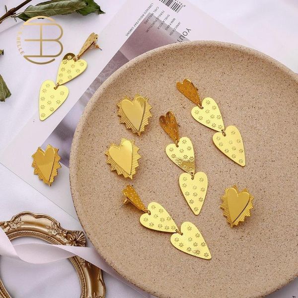 2020 new fashion irregular spin gold heart earrings flower embossing three heart long earrings fashion jewelry, Silver
2020 new fashion irregular spin gold heart earrings flower embossing three heart long earrings fashion jewelry, Silver