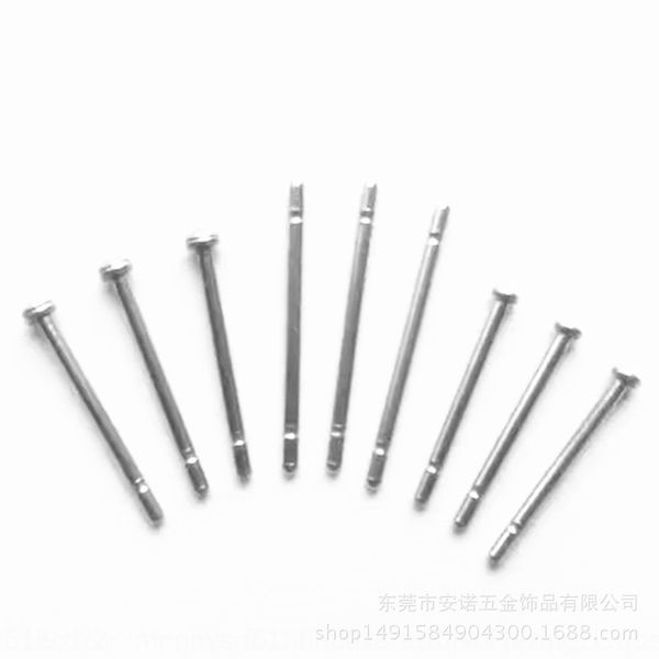316stainless steel ear diy accessories single and double groove headlessear flat needle 9-character needle diy accessories batch, Silver
316stainless steel ear diy accessories single and double groove headlessear flat needle 9-character needle diy accessories batch, Silver