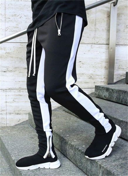 pockets mens casual mid waist long trousers mens designer striped pants fashion drawstring pencil pants with zipper, Black
pockets mens casual mid waist long trousers mens designer striped pants fashion drawstring pencil pants with zipper, Black