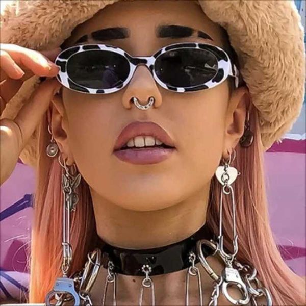 milk cow small oval sunglasses ladies hip hop classic designer shades black and white print round sun glasses for women, White;black
milk cow small oval sunglasses ladies hip hop classic designer shades black and white print round sun glasses for women, White;black