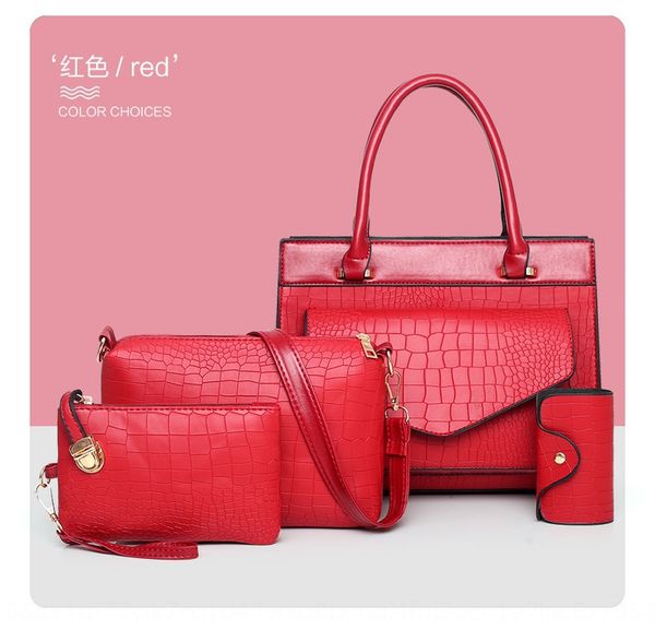 2019 new style women's bag fashion crocodile pattern single shoulder four-piece of 4 span set bags four-piece set
2019 new style women's bag fashion crocodile pattern single shoulder four-piece of 4 span set bags four-piece set