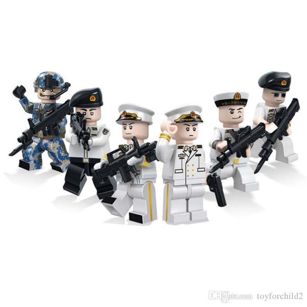 6 pcs lot sea dragon special force military toy figure with weapon building blocks brick for boy
6 pcs lot sea dragon special force military toy figure with weapon building blocks brick for boy