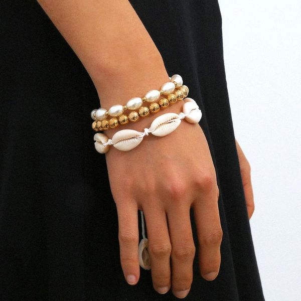 3pcs women flocking shell bead adjustable bracelet bangle wrist bohemian beach cowrie seashell string rope jewelry, Black
3pcs women flocking shell bead adjustable bracelet bangle wrist bohemian beach cowrie seashell string rope jewelry, Black