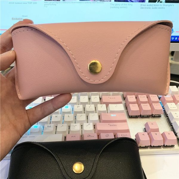 fashion pink leather case sun case button sun glasses anti-pressure gift box high-grade sunglasses box, Blue
fashion pink leather case sun case button sun glasses anti-pressure gift box high-grade sunglasses box, Blue