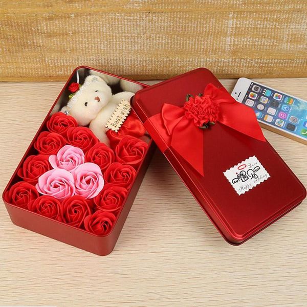 decorative flowers & wreaths 15pcs/box rose flower bath scented soap bear doll iron box valentine gift
decorative flowers & wreaths 15pcs/box rose flower bath scented soap bear doll iron box valentine gift