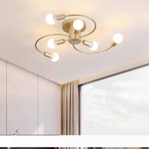 Modern Ceiling Lamp 6 Heads Black Gold Simple Ceiling Light Bedroom Dining Room Headlights Nordic Home lighting
Modern Ceiling Lamp 6 Heads Black Gold Simple Ceiling Light Bedroom Dining Room Headlights Nordic Home lighting