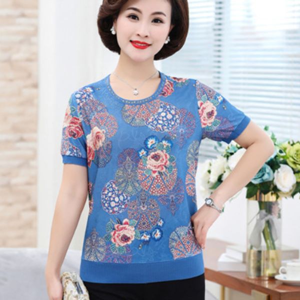 rinted women's short-sleeved t-shirt 2020 summer new loose plus size silk women's t-shirt aq290, White
rinted women's short-sleeved t-shirt 2020 summer new loose plus size silk women's t-shirt aq290, White