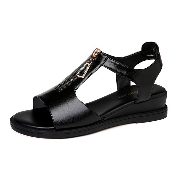 sandasl woman wedges heels women shoes zip women sandals outdoors pu leather casual shoes sandals 3-9981, Black
sandasl woman wedges heels women shoes zip women sandals outdoors pu leather casual shoes sandals 3-9981, Black