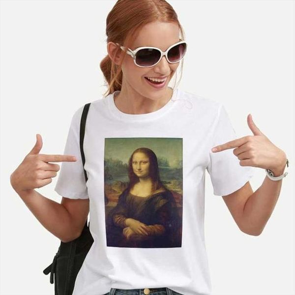 2020 new arrive korean aesthetic female t shirt style fashion mona lisas smile tshirt women ulzzang t shirt kpop, White
2020 new arrive korean aesthetic female t shirt style fashion mona lisas smile tshirt women ulzzang t shirt kpop, White