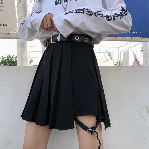 wind harajuku retro irregular korean version of the tooling hakama small fashion wild casual skirt street, Black
wind harajuku retro irregular korean version of the tooling hakama small fashion wild casual skirt street, Black