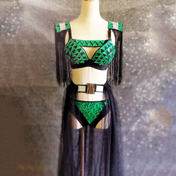 singers costumes green rhinestone bikini grand long dress tail fringe stage show outfit celebrity party drag queen costume b2054, Black;red
singers costumes green rhinestone bikini grand long dress tail fringe stage show outfit celebrity party drag queen costume b2054, Black;red