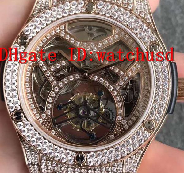 new tourbillon luxury watches 18k rose gold mens watches power reserve 48 hours diamond wristwatches sapphire swiss automatic mechanical, Slivery;brown
new tourbillon luxury watches 18k rose gold mens watches power reserve 48 hours diamond wristwatches sapphire swiss automatic mechanical, Slivery;brown