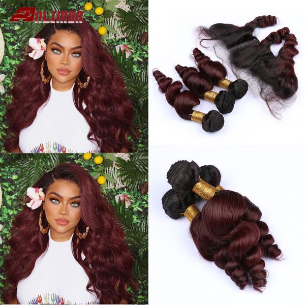 anlimer 1b/99j burgundy bundles with frontal 13*4 peruvian wave human hair ombre bundles with frontal 99j burgundy non-remy, Black;brown
anlimer 1b/99j burgundy bundles with frontal 13*4 peruvian wave human hair ombre bundles with frontal 99j burgundy non-remy, Black;brown