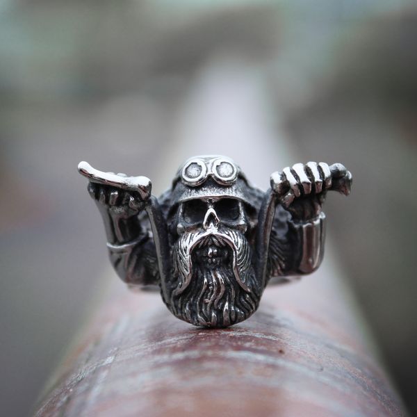 mens unique punk rock wild motor motorcycle skull rings fashion party 316l stainless steel biker jewelry, Silver
mens unique punk rock wild motor motorcycle skull rings fashion party 316l stainless steel biker jewelry, Silver