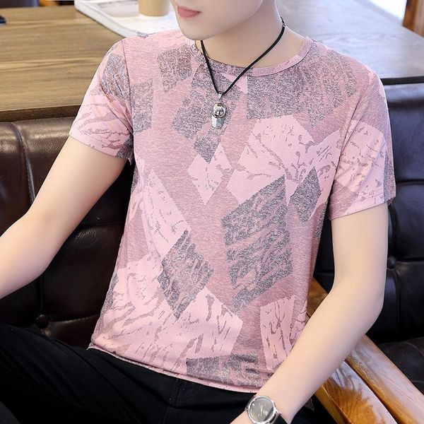 men's clothing men's youth fashion short-sleeved dark gray hong kong style striped round neck t-shirt trend, White;black
men's clothing men's youth fashion short-sleeved dark gray hong kong style striped round neck t-shirt trend, White;black