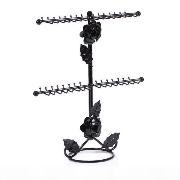 iron rose pendant necklace holder rack sweater chain jewelry display stand store decoration wedding gift, Black;white
iron rose pendant necklace holder rack sweater chain jewelry display stand store decoration wedding gift, Black;white