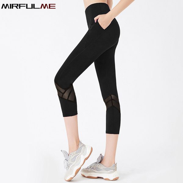 women leggings sport cropped yoga pant high waist capris mesh patchwork pant 3/4 running trousers female crop gym fitness tights, White;red
women leggings sport cropped yoga pant high waist capris mesh patchwork pant 3/4 running trousers female crop gym fitness tights, White;red
