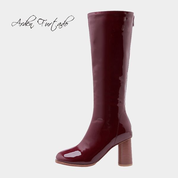 arden furtado 2020 autumn fashion women's shoes new elegant chunky heels square head white knee high boots big size 47 48, Black
arden furtado 2020 autumn fashion women's shoes new elegant chunky heels square head white knee high boots big size 47 48, Black