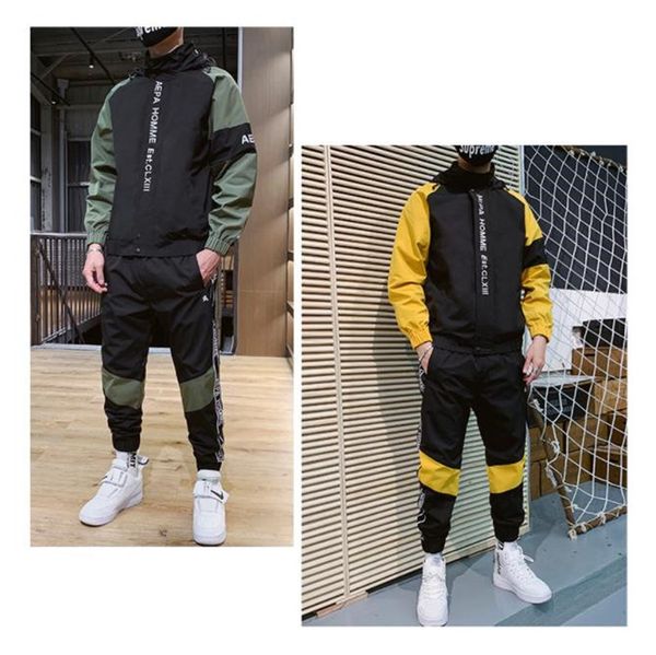 spring autumn male designer tracksuits letter printed embroidery street sports styles fashion suits mens clothing 2 piece set, Gray
spring autumn male designer tracksuits letter printed embroidery street sports styles fashion suits mens clothing 2 piece set, Gray