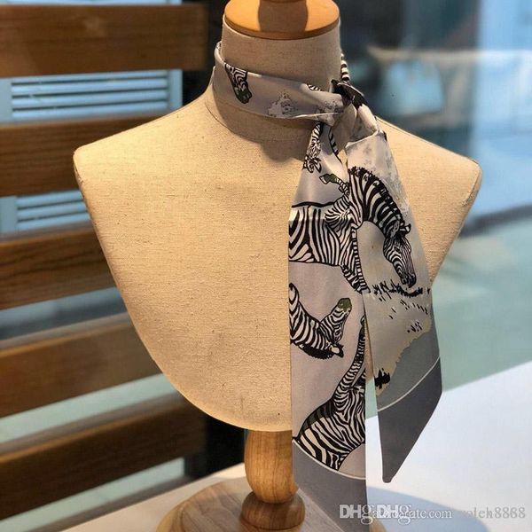 3 colors designer ladies slim narrow bag handle silk scarf double-sided printed twill satin brand small ribbon 54 ro, Silver
3 colors designer ladies slim narrow bag handle silk scarf double-sided printed twill satin brand small ribbon 54 ro, Silver
