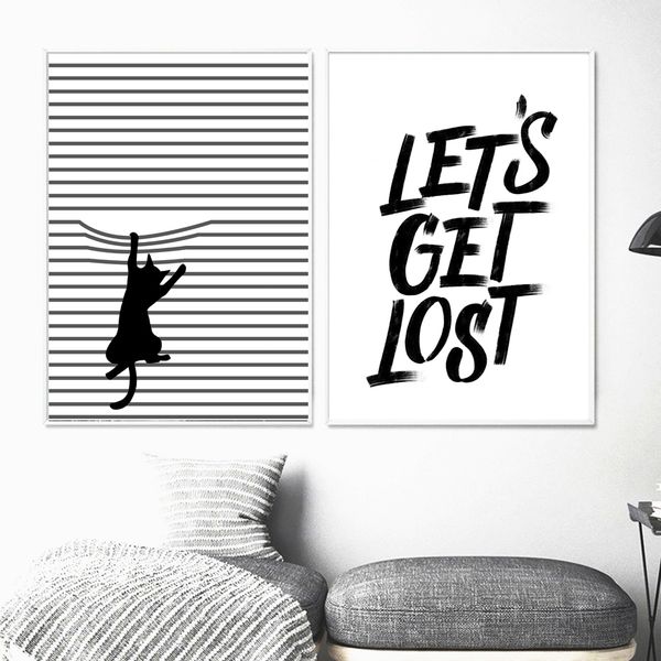 cartoon cat quotes wall art canvas painting nordic posters and prints black white animals wall pictures for kids room wall decor
cartoon cat quotes wall art canvas painting nordic posters and prints black white animals wall pictures for kids room wall decor