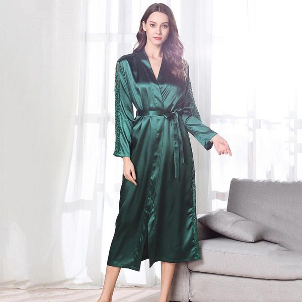 lace women robes for women long bathrobe robe underwear nightwear lingerie lace solid color silk nightgown cotton sleepwear, Black;red
lace women robes for women long bathrobe robe underwear nightwear lingerie lace solid color silk nightgown cotton sleepwear, Black;red