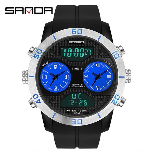 vz8nt sanda watch male student electronic watch sports outdoor youth alarm clock waterproof men's fashion trend electronic digital alar, Blue
vz8nt sanda watch male student electronic watch sports outdoor youth alarm clock waterproof men's fashion trend electronic digital alar, Blue