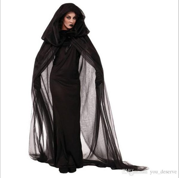 new arrival black ghost costumes cosplay halloween plus size robe club party performance clothing selling, Black;red
new arrival black ghost costumes cosplay halloween plus size robe club party performance clothing selling, Black;red
