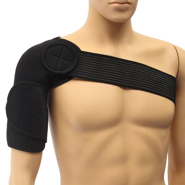 adjustable breathable gym sports care single shoulder support back brace guard strap wrap belt band pads black bandage 7, Black;blue
adjustable breathable gym sports care single shoulder support back brace guard strap wrap belt band pads black bandage 7, Black;blue