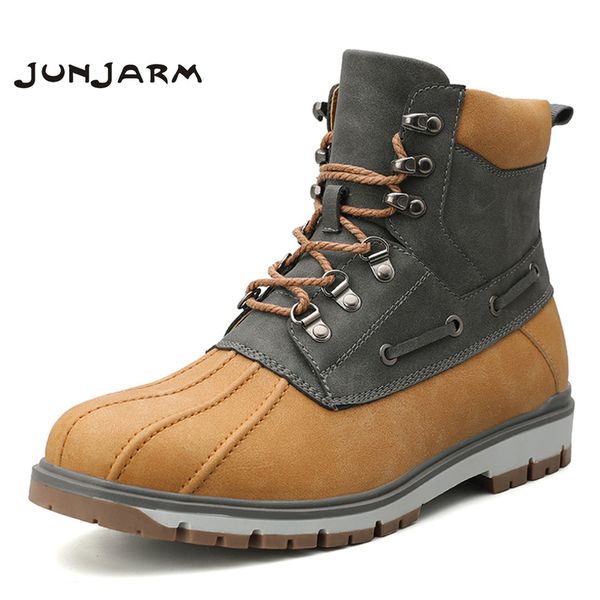 junjarm genuine leather men snow boots winter men boots warm plush ankle handmade waterproof rubber big size 47, Black
junjarm genuine leather men snow boots winter men boots warm plush ankle handmade waterproof rubber big size 47, Black