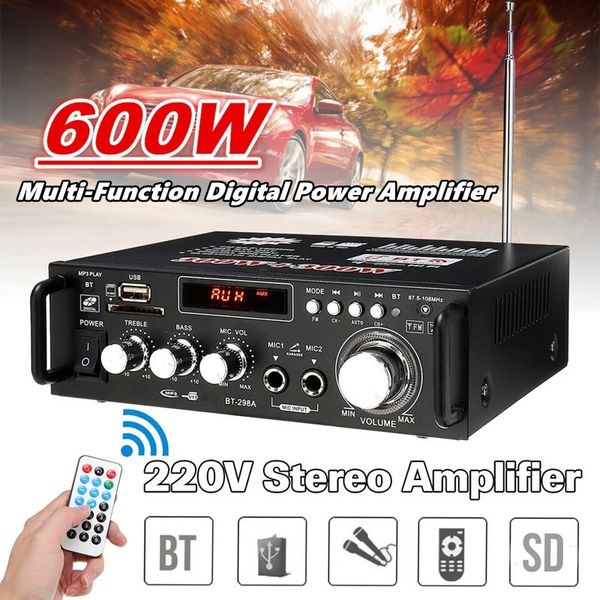 300w + 300w home speaker power amplifier multifunction bluetooth hifi stereo power amplifier usb sd digital player car amplifier
300w + 300w home speaker power amplifier multifunction bluetooth hifi stereo power amplifier usb sd digital player car amplifier