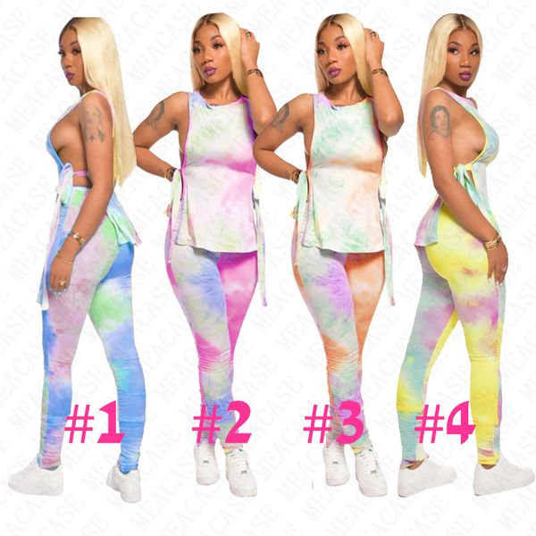 2020 women tie-dye solid colors tracksuit sleeveless lace up tees + zipper plicated skinny pants two-piece clothing suit trendy set d71402, Gray
2020 women tie-dye solid colors tracksuit sleeveless lace up tees + zipper plicated skinny pants two-piece clothing suit trendy set d71402, Gray